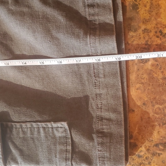 J. Jill Stretch Washed Walnut Corduroy Cargo Sz. 12 Skirt - Picture 11 of 11